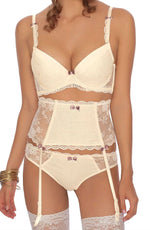 Roza Fifi Push Up Lace Bra Ivory Cream