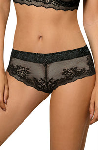 Roza Kena Black Floral Lace Mesh Briefs
