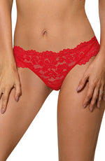 Roza Newia Red Lace Thong