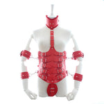 Ladies Leather Chest Corset Harness | Adjustable Waist Belt & Side Buckles