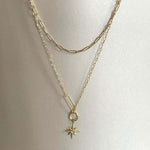 Sahara Luxe 18k Gold Plated Double Layer Necklace