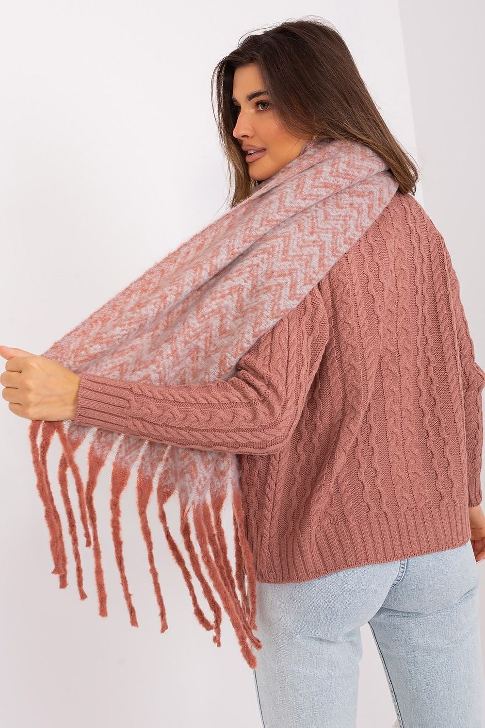 AT Geometric Shawl Scarf