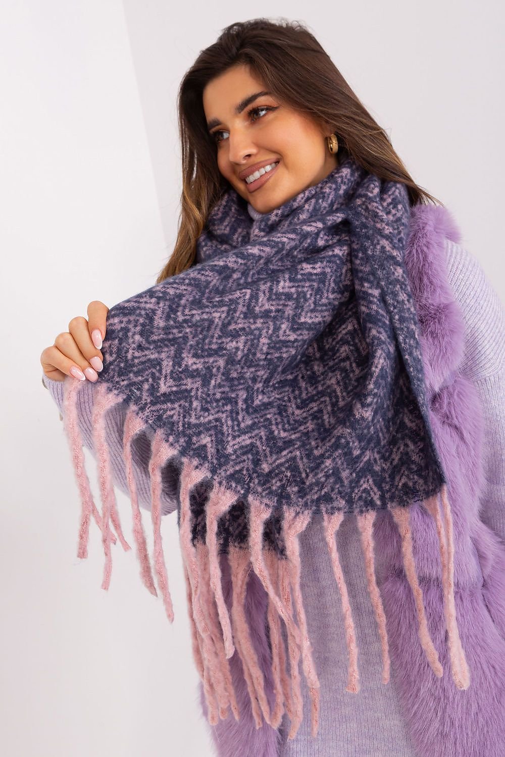 AT Geometric Shawl Scarf