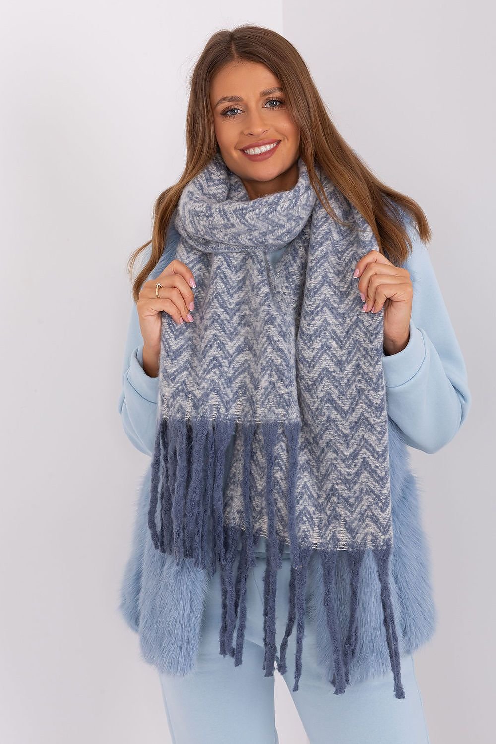 AT Geometric Shawl Scarf