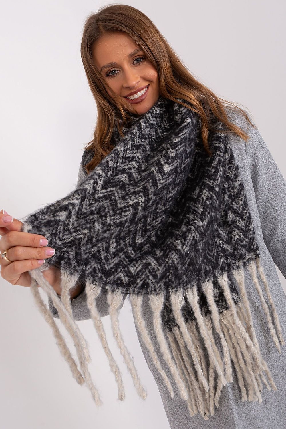 AT Geometric Shawl Scarf