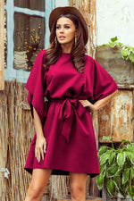 Numoco Sofia Butterfly Day Dress Red Shade 2
