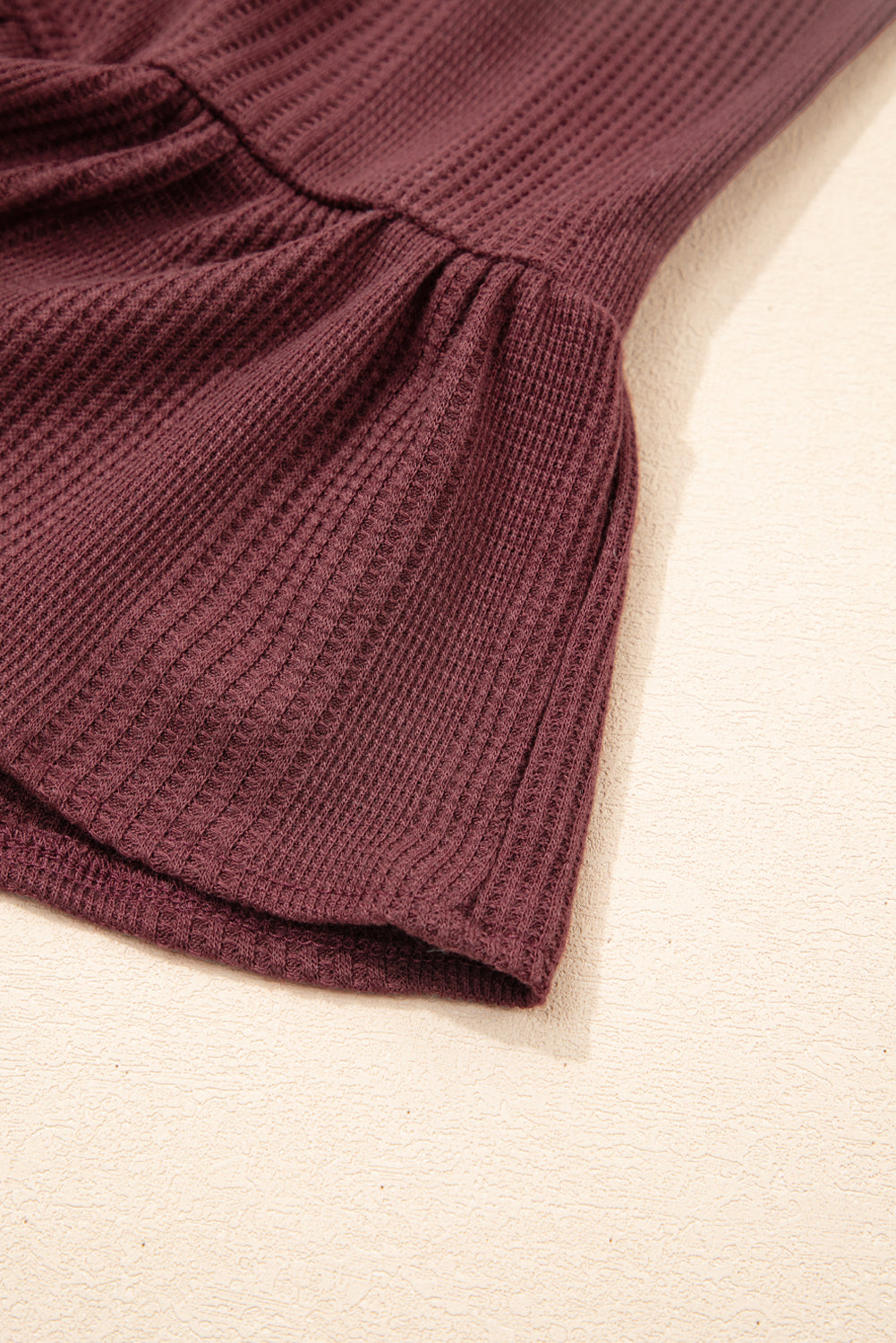 Solid Color Ribbed Ruffle Tank Top & Trousers Co-ord Set