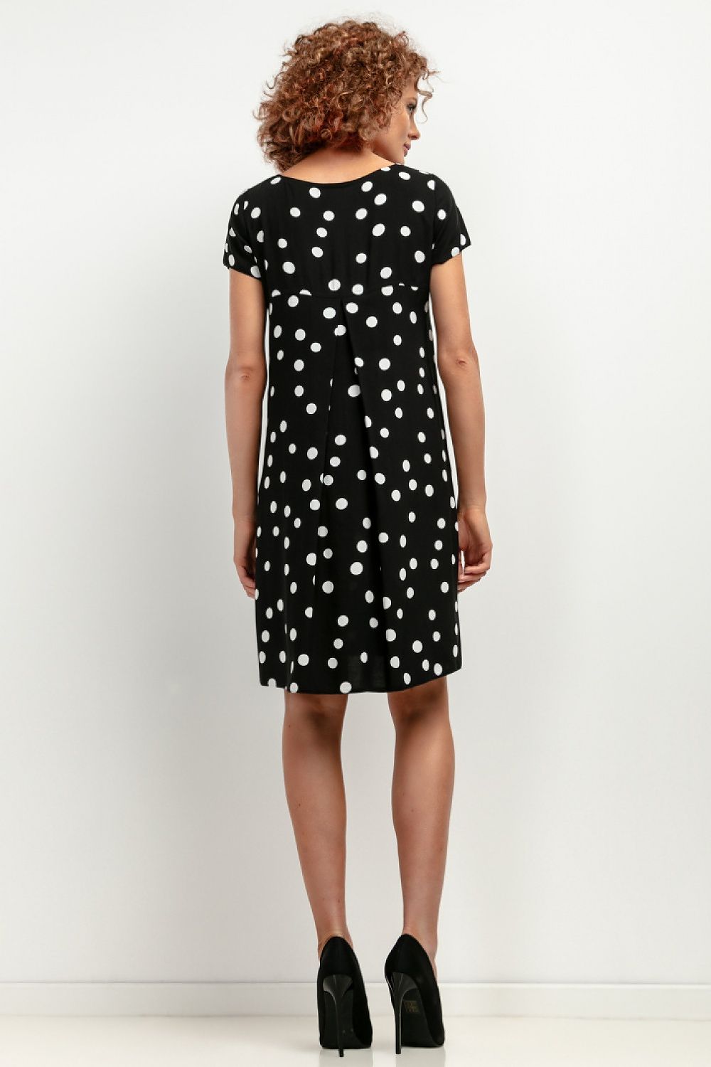 Tessita Patterned Viscose Knee-Length Day Dress
