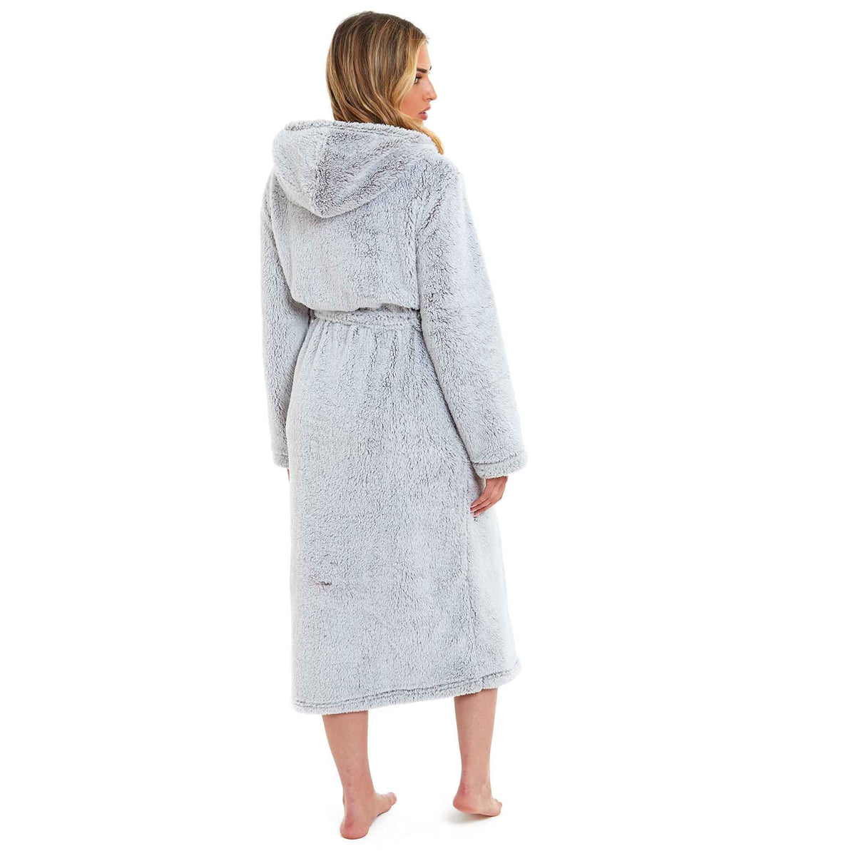 Daisy Dreamer Snuggle Fleece Hooded Robe - Soft Luxurious Dressing Gown