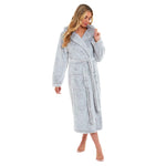 Daisy Dreamer Snuggle Fleece Hooded Robe - Soft Luxurious Dressing Gown