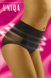 Wolbar Uniqa High Waist Shaping and Lift Mesh Briefs Black