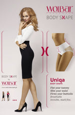Wolbar Uniqa High Waist Shaping and Lift Mesh Briefs White