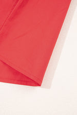 V Neck Flutter Sleeve Smocked Bodice High Waist Ruffle Maxi Dress