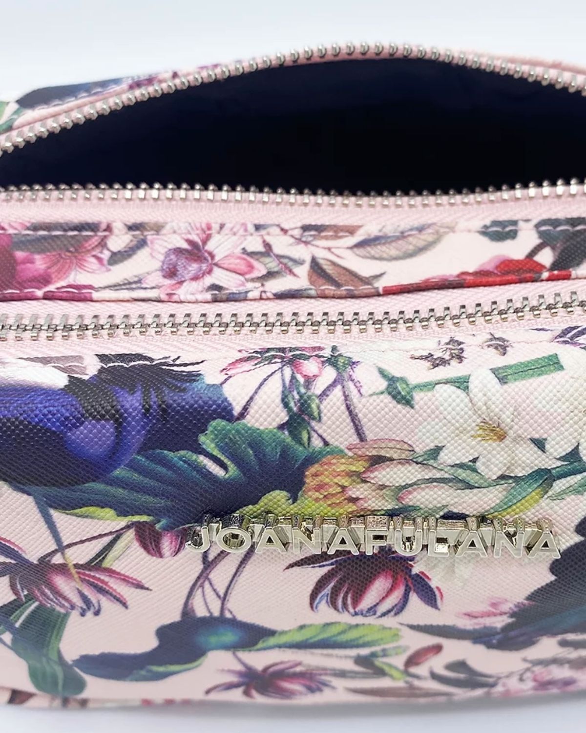 Joana Fulana Vegan Leather Wash Bag Pink Butterfly