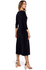 Moe Velour Classic Midi Dress