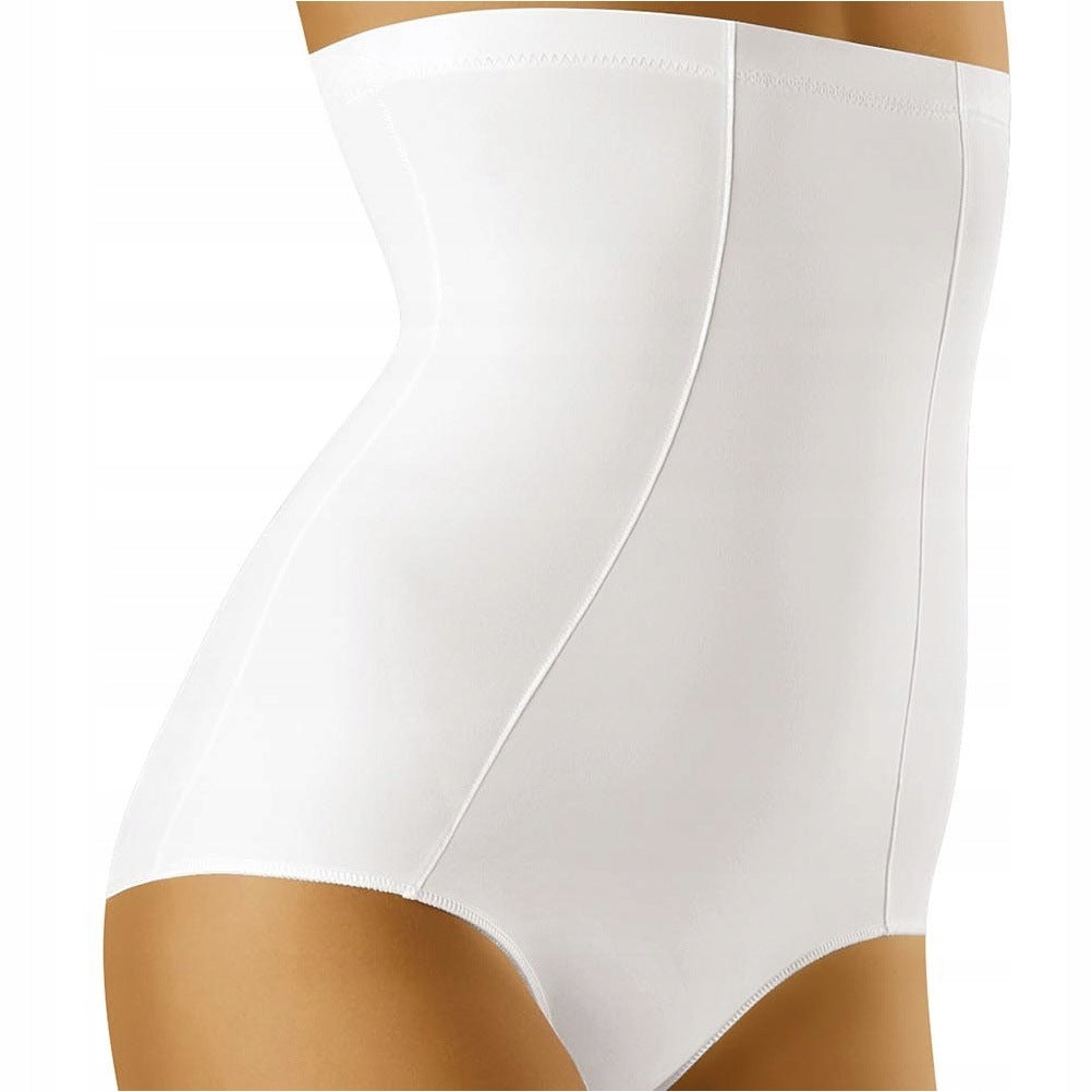Wolbar Modelia II full waist shaping control pants in white on a model