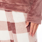 Daisy Dreamer Women's Buffalo Check Fleece Warm Pyjamas Set