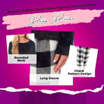 Daisy Dreamer Women's Buffalo Check Fleece Warm Pyjamas Set
