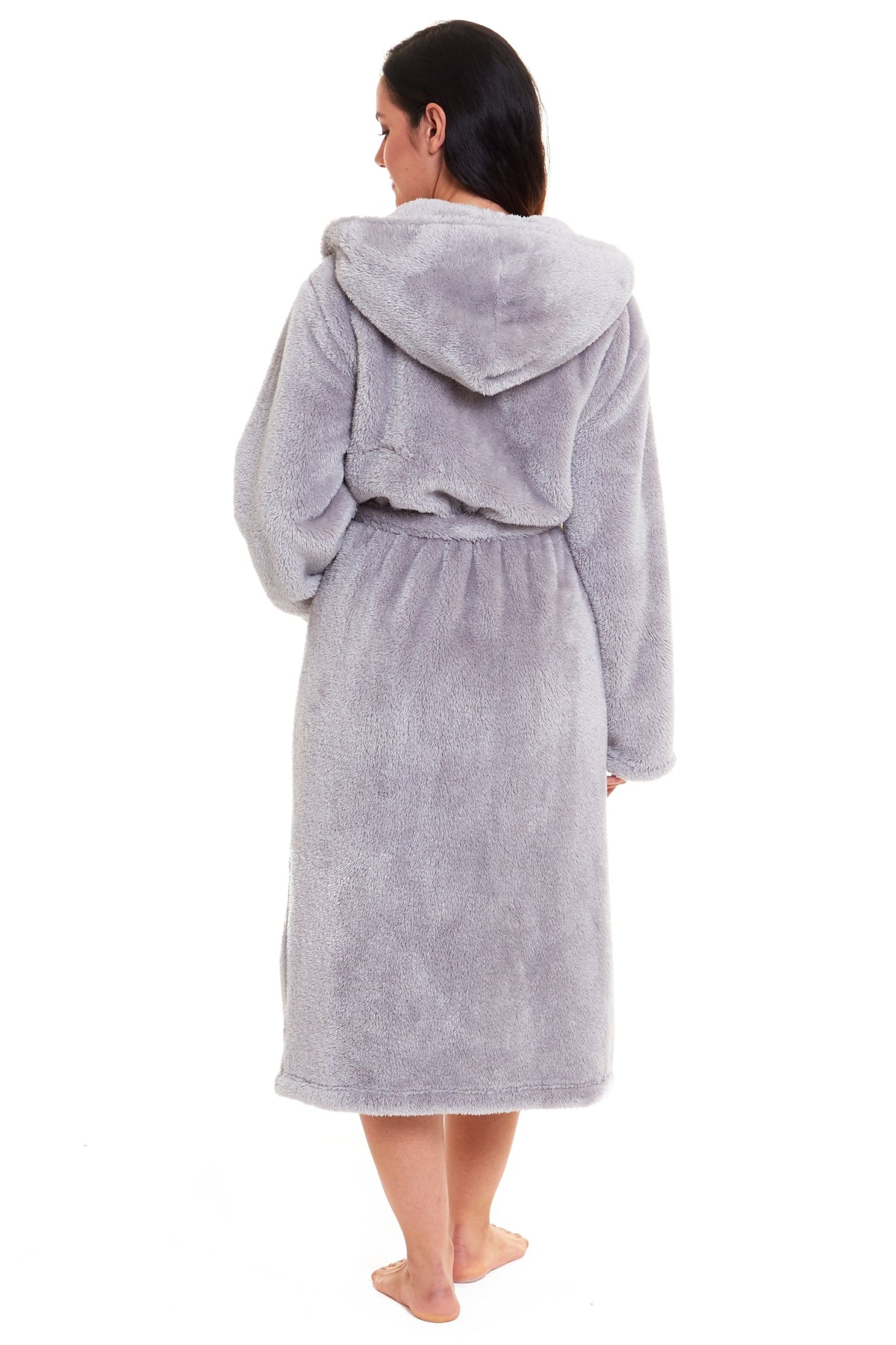 Daisy Dreamer Snuggle Fleece Hooded Robe - Soft Luxurious Dressing Gown