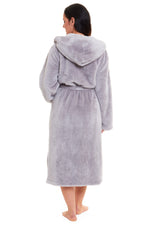 Daisy Dreamer Snuggle Fleece Hooded Robe - Soft Luxurious Dressing Gown