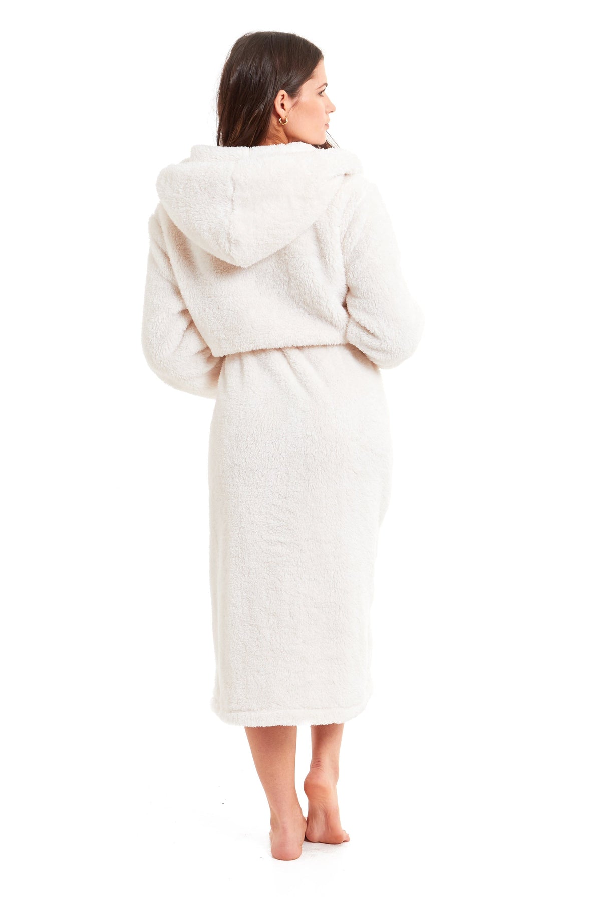 Daisy Dreamer Snuggle Fleece Hooded Robe - Soft Luxurious Dressing Gown