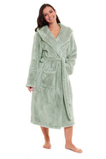Daisy Dreamer Snuggle Fleece Hooded Robe - Soft Luxurious Dressing Gown