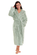 Daisy Dreamer Snuggle Fleece Hooded Robe - Soft Luxurious Dressing Gown