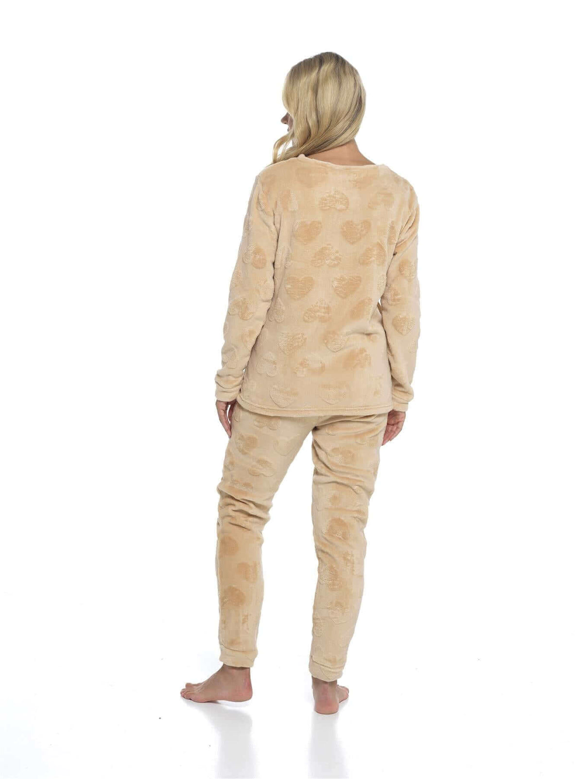 Daisy Dreamer Women's Super Soft Heart Teddy Fleece Warm Cosy Pyjamas