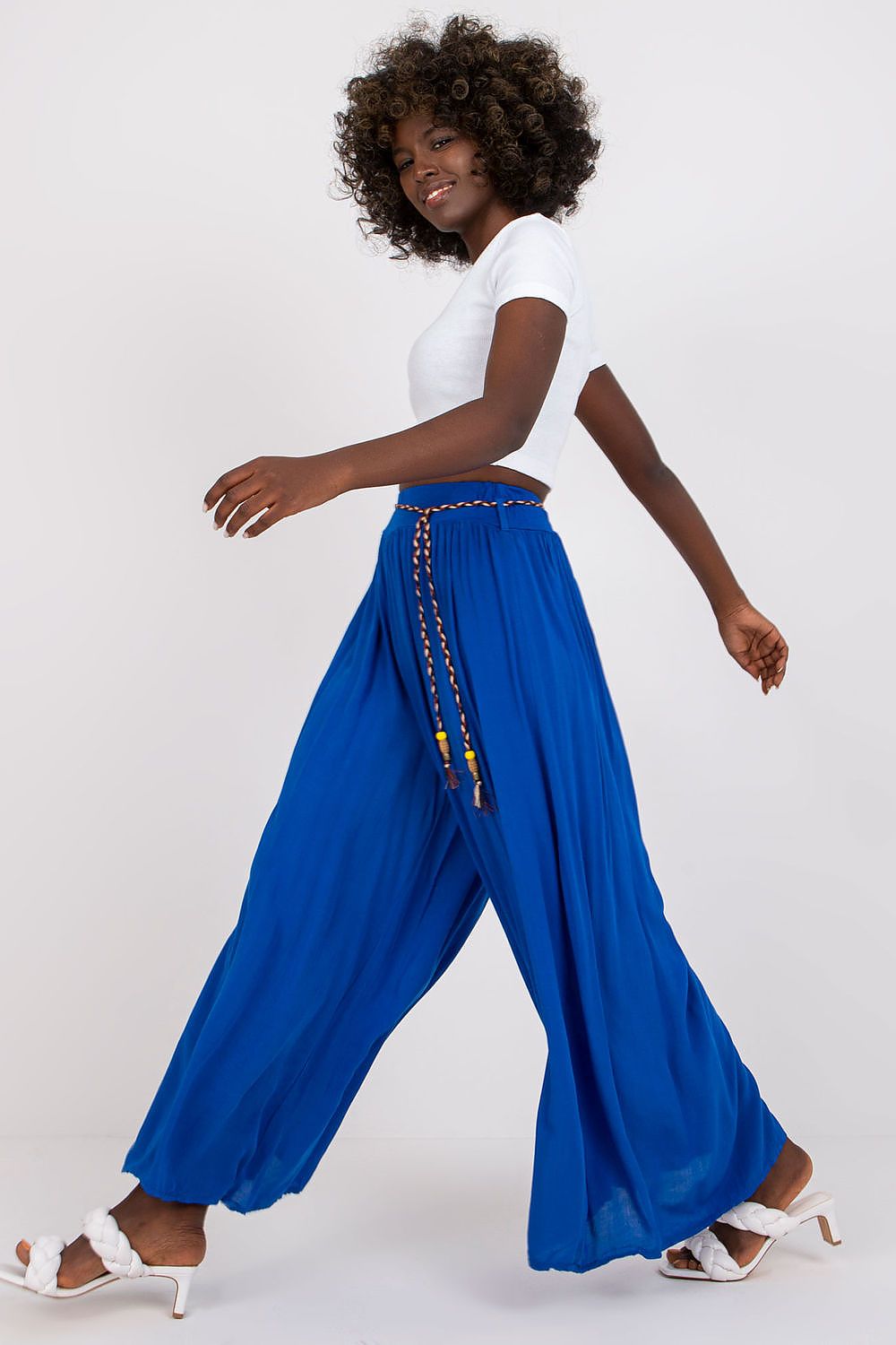 Och Bella Women’s High Waisted Wide Leg Trousers