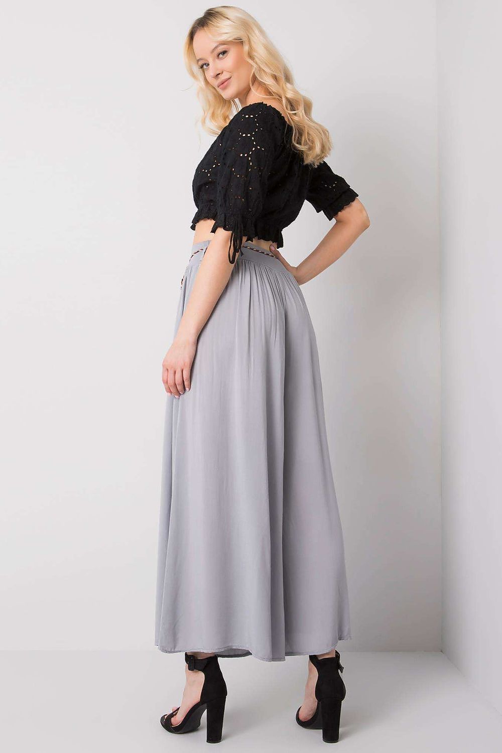 Och Bella Women’s High Waisted Wide Leg Trousers