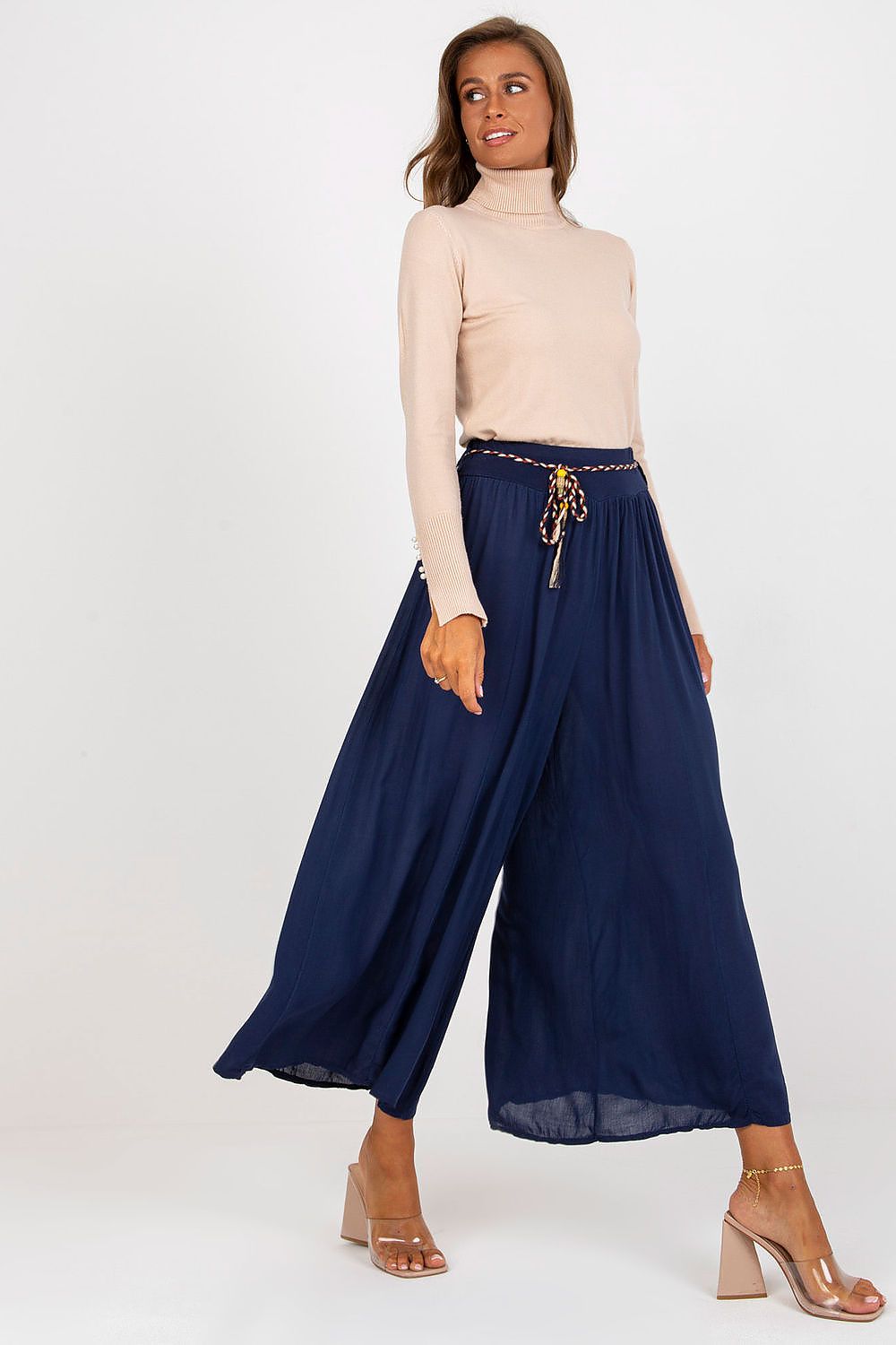 Och Bella Women’s High Waisted Wide Leg Trousers