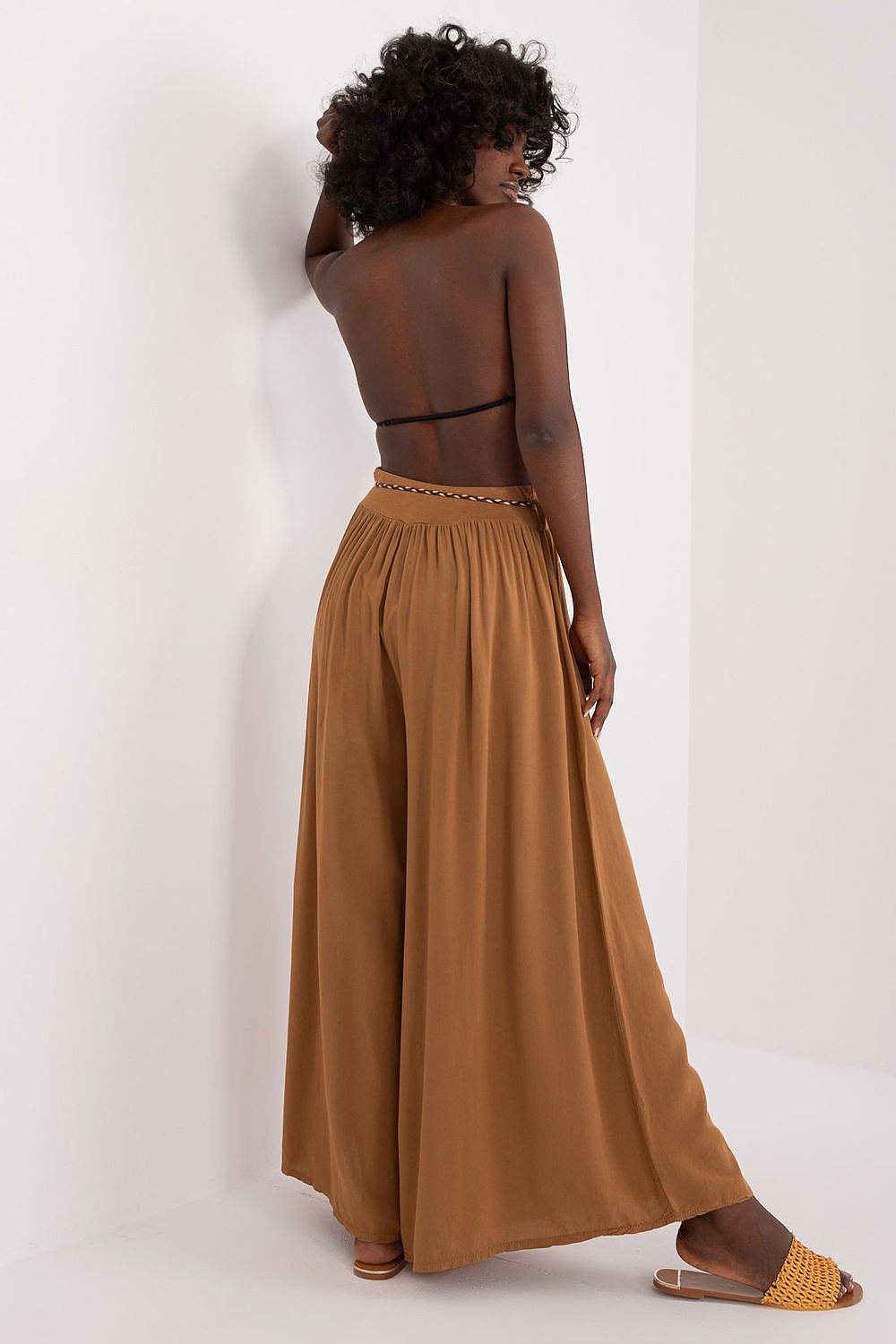 Och Bella Women’s High Waisted Wide Leg Trousers