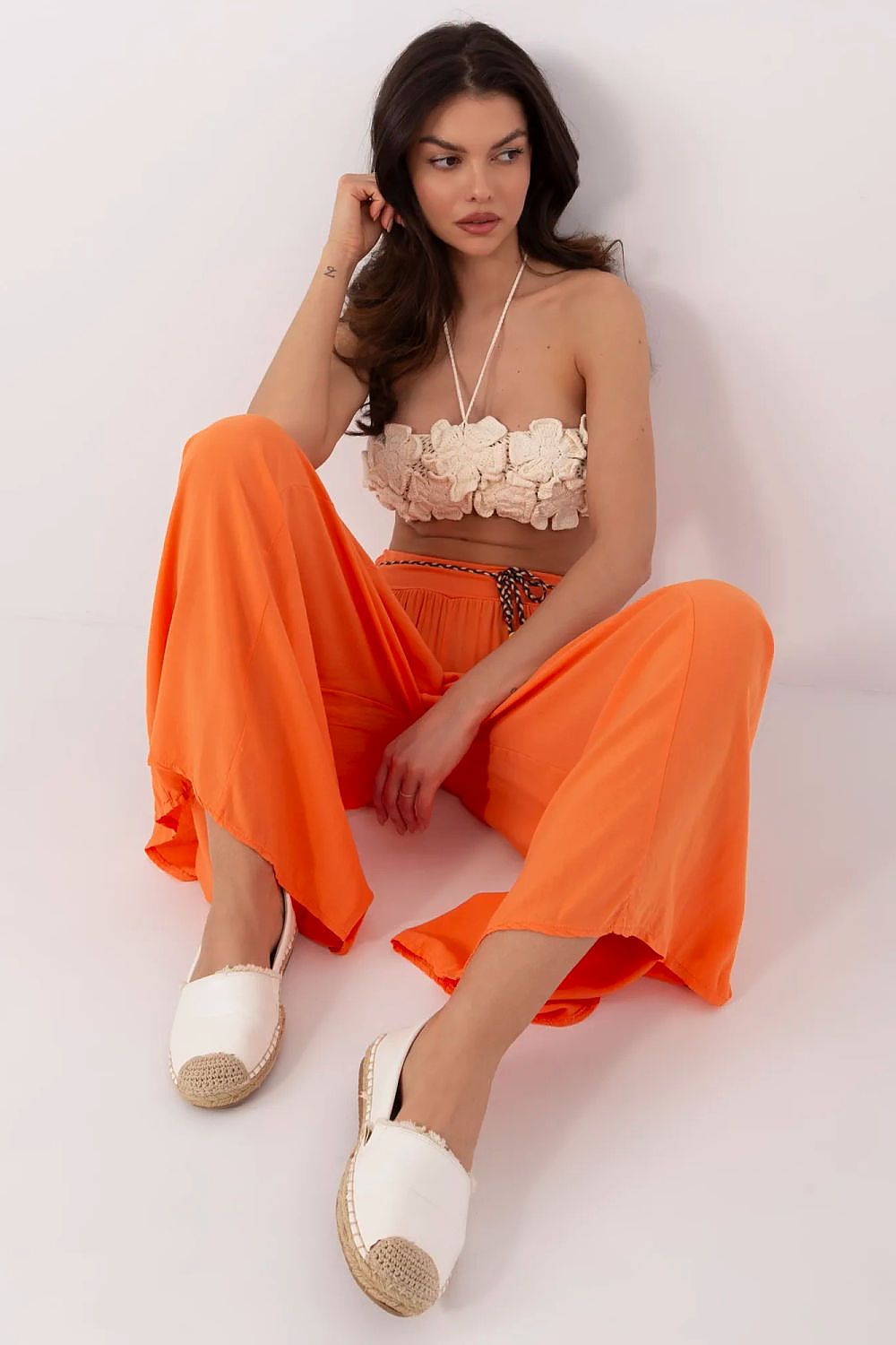 Och Bella Women’s High Waisted Wide Leg Trousers