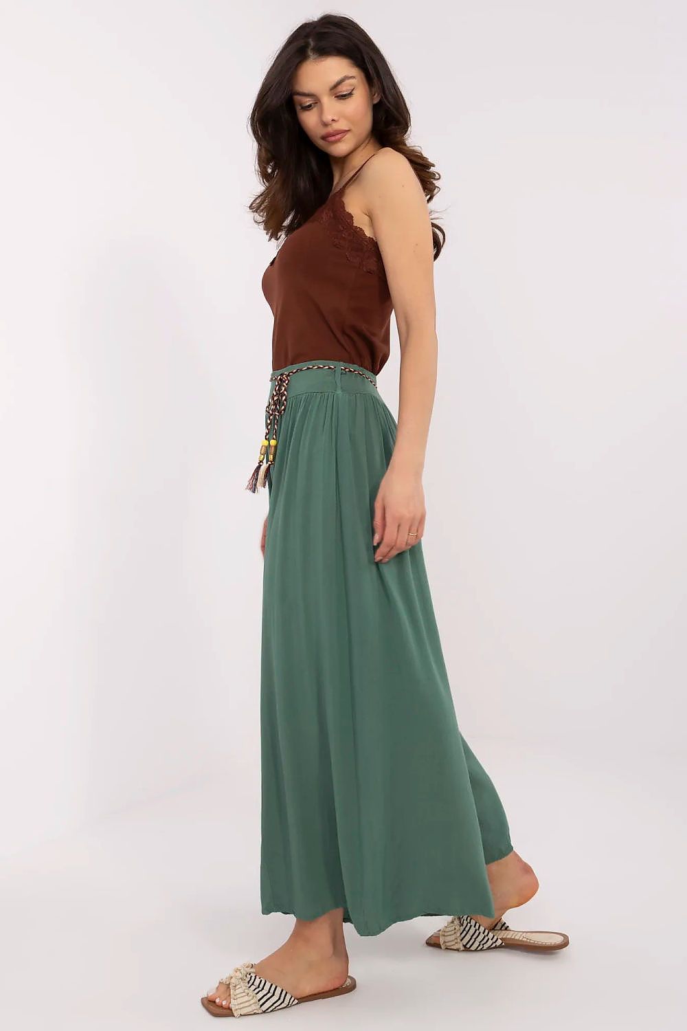Och Bella Women’s High Waisted Wide Leg Trousers