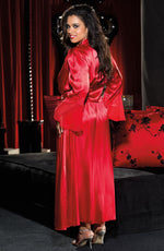 Shirley of Hollywood Plus Size Black Long Robe