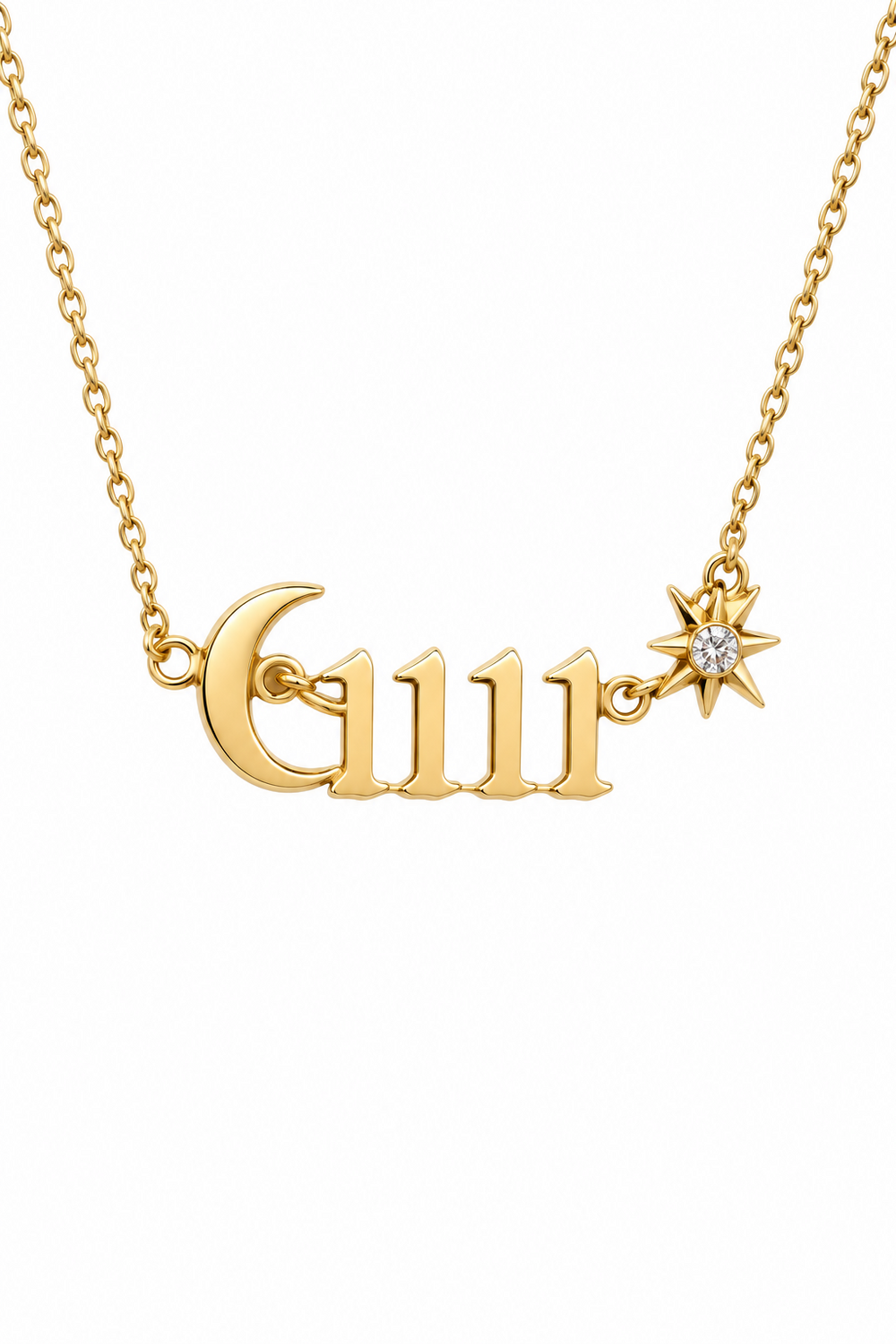 Angel Luxe 18k Gold Plated 1111 Manifest Necklace