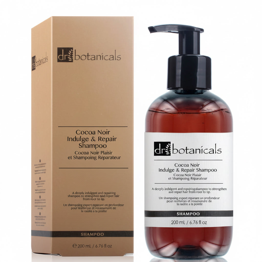 Dr Botanicals Cocoa Noir Indulge and Repair Shampoo 200ml Vegan Shampoo 200ml