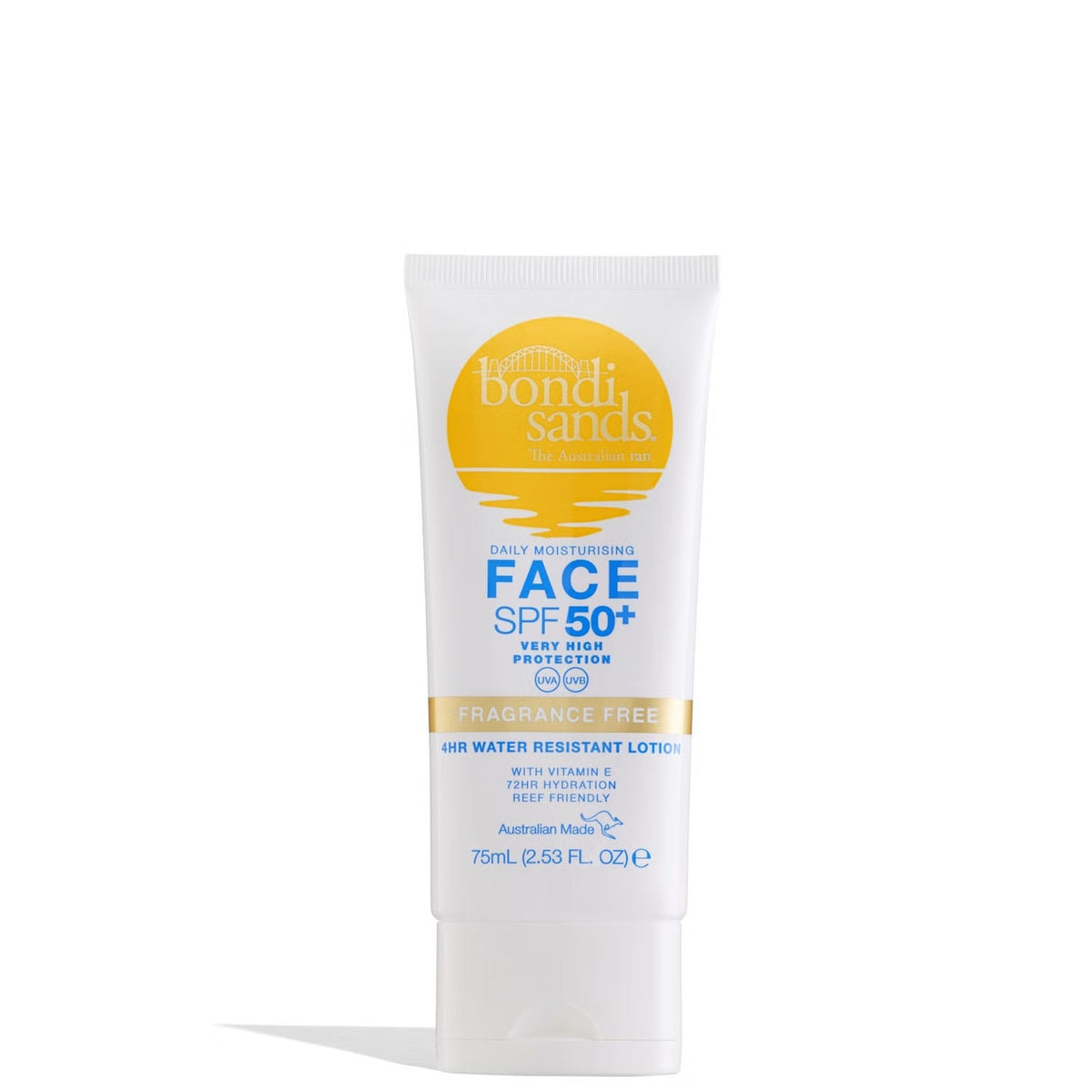 Bondi Sands SPF 50+ Fragrance Free Face Sunscreen Lotion 75ml