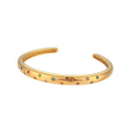18K Gold Plated Star Cuff Bangle Bracelets B0278 Colorful