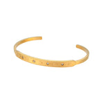 18K Gold Plated Star Cuff Bangle Bracelets B0279