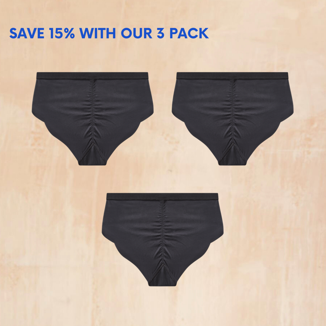 NIXI Body Susie Black Leakproof Knicker — Medium Absorbency