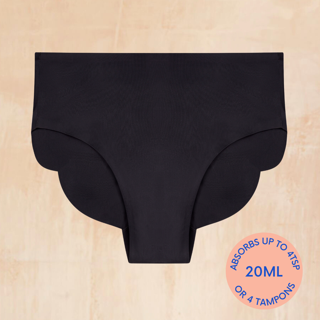 NIXI Body Carla Black Leakproof Knicker — Heavy Absorbency