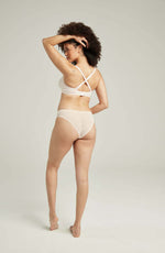 Nudea The Sheer Deco High Leg Brief Black