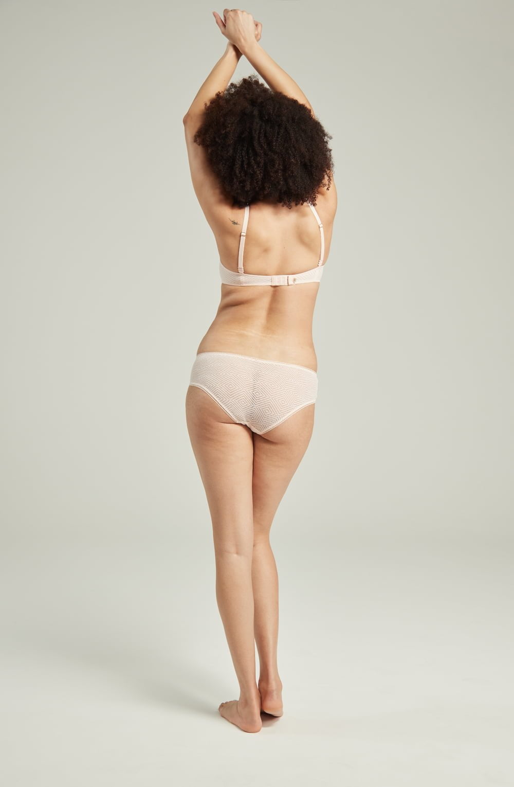 Nudea The Sheer Deco Lift Balcony Bra Blush Pink Up to GG Cup