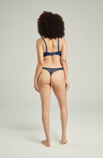 Nudea The Sheer Deco Barely There Thong Black