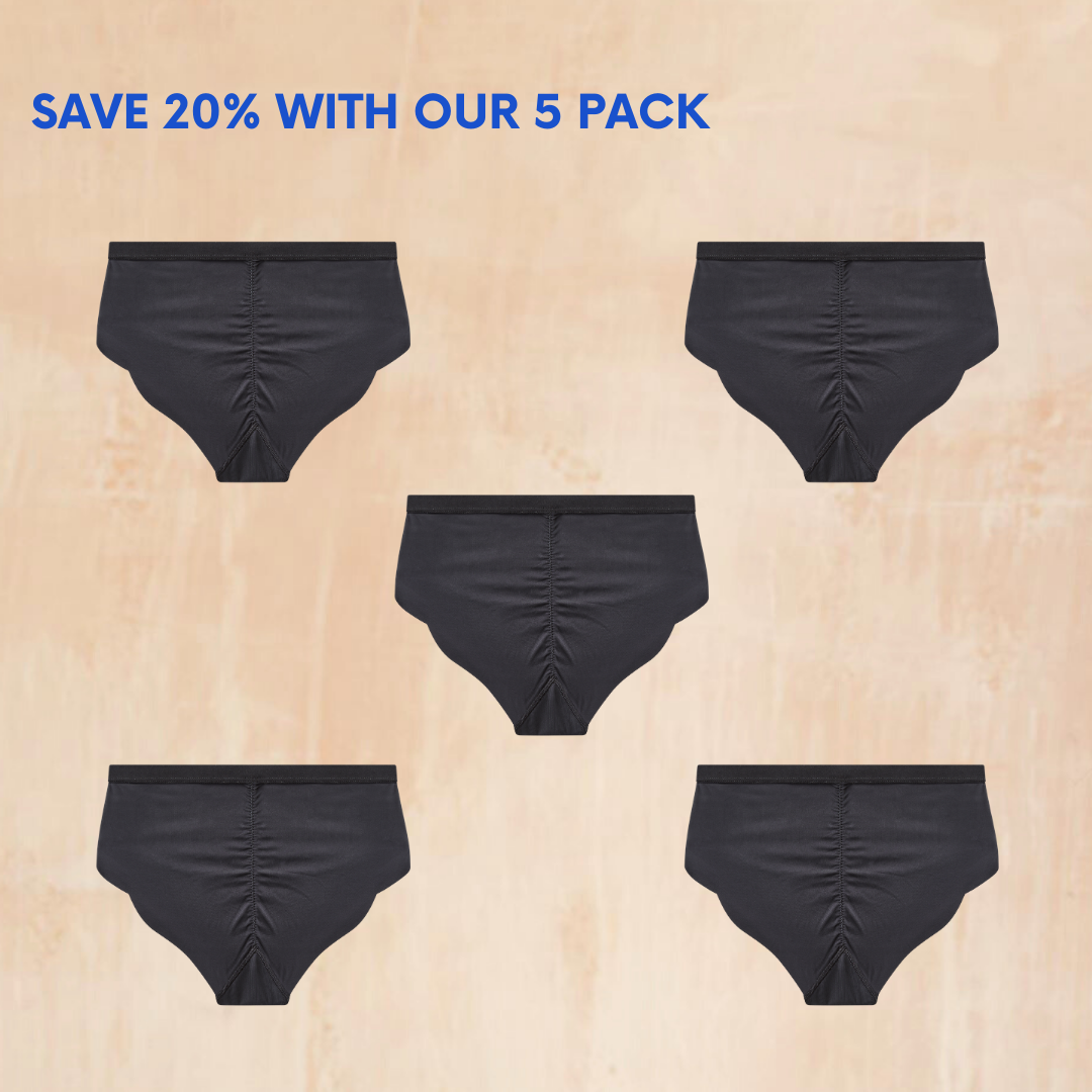 NIXI Body Susie Black Leakproof Knicker — Medium Absorbency