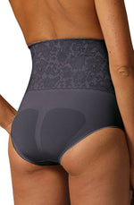 Control Body 311572 Shaping Brief With Screen Print Lace Nero Black