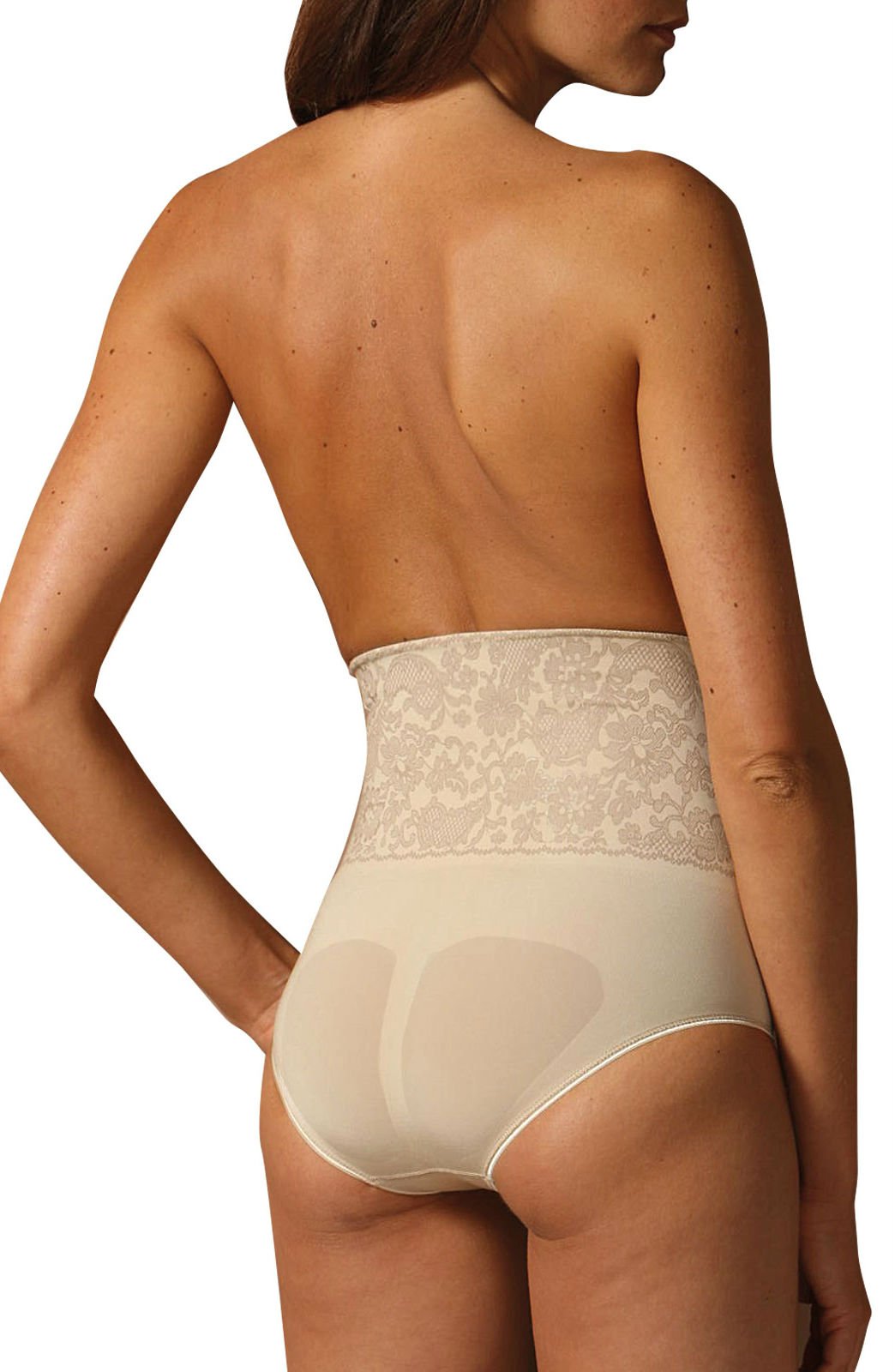 Control Body 311572 Shaping Brief With Screen Print Lace Skin Beige