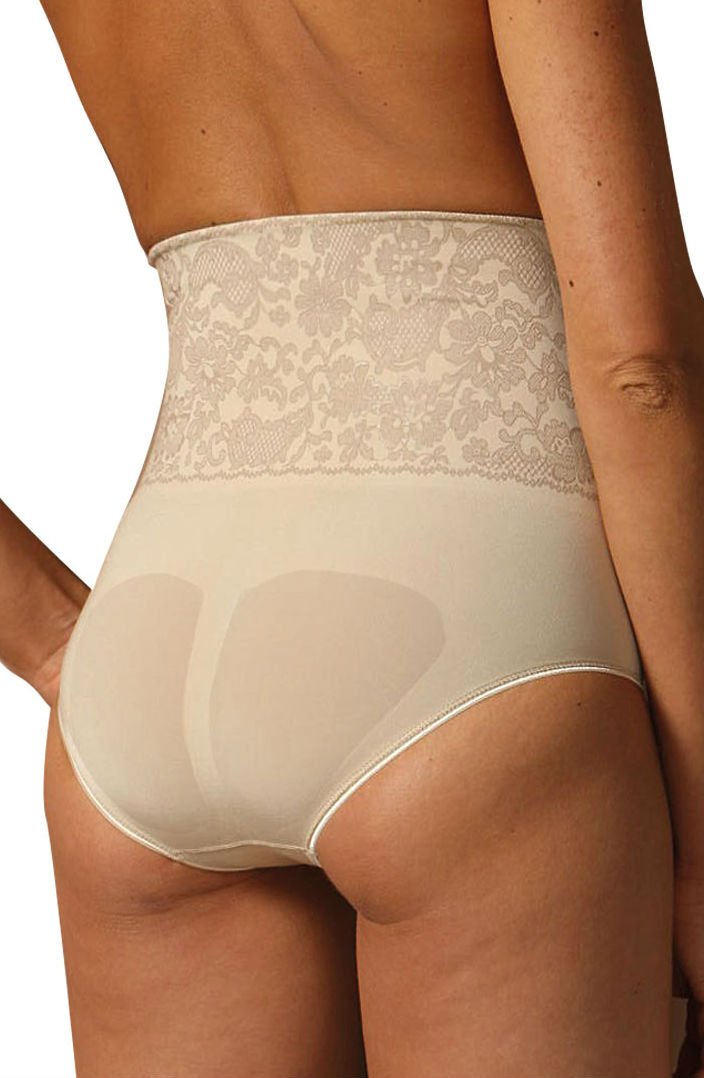 Control Body 311572 Shaping Brief With Screen Print Lace Skin Beige