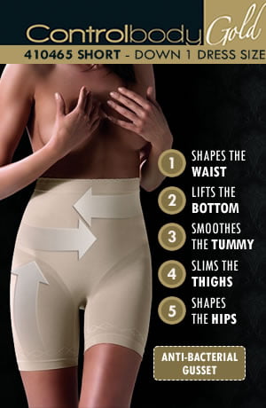 Control Body 410465 Shaping Short Skin Beige